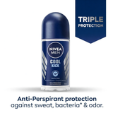 NIVEA Men Cool Kick 72H Desodorante Roll-On 50ml