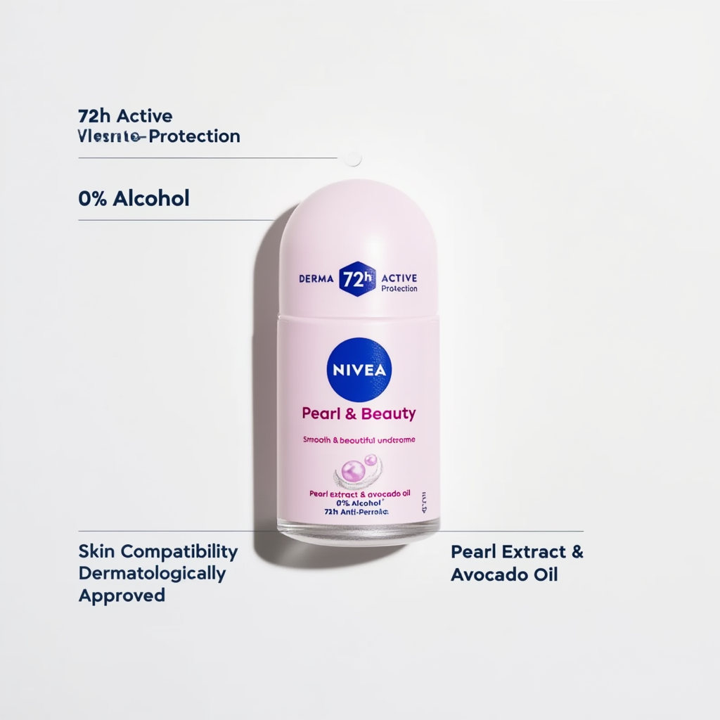 NIVEA Pearl & Beauty Anti-Perspirant Roll-On 50ml