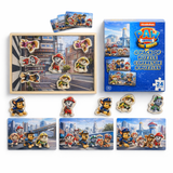 PAW Patrol: The Movie 4 Pack Wooden Jigsaw Puzzles – 24 Piece Puzzles with Character Pieces