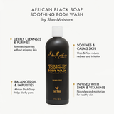 Shea Moisture African Black Soap Soothing Body Wash 384ml