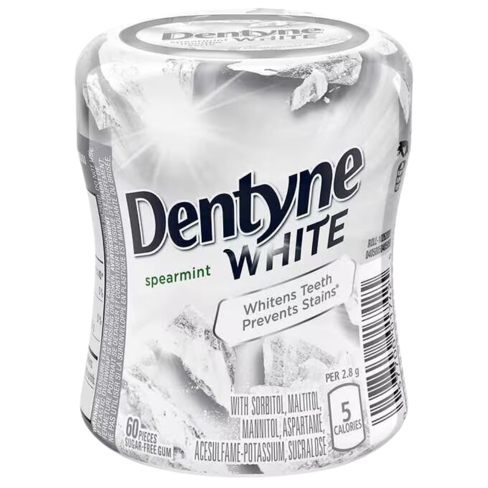 Dentyne White Spearmint Bottle 6 x 60 pcs