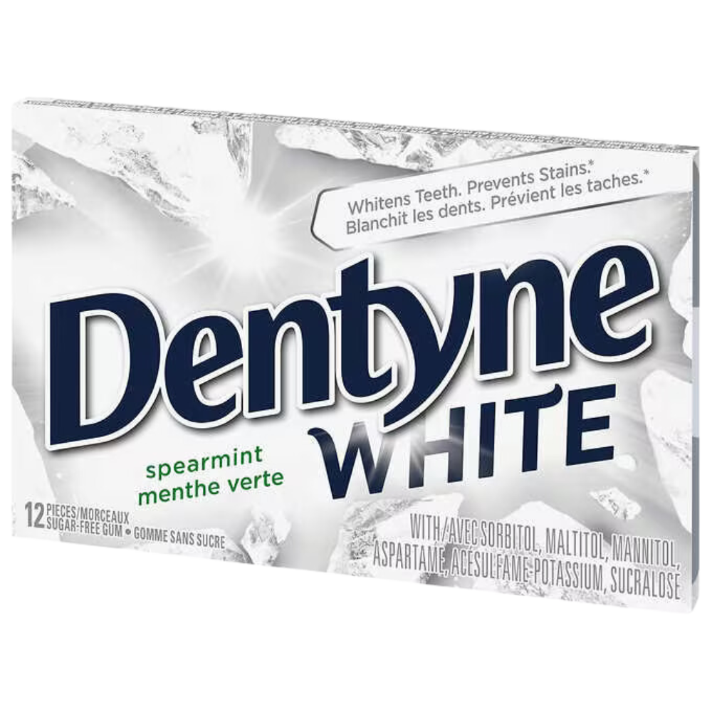 Dentyne White Spearmint Sugar-free Gum 12 packs of 12