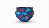 SwimWays Reusable Baby Swim Diaper – Shark Print, Medium (18–22 lbs)