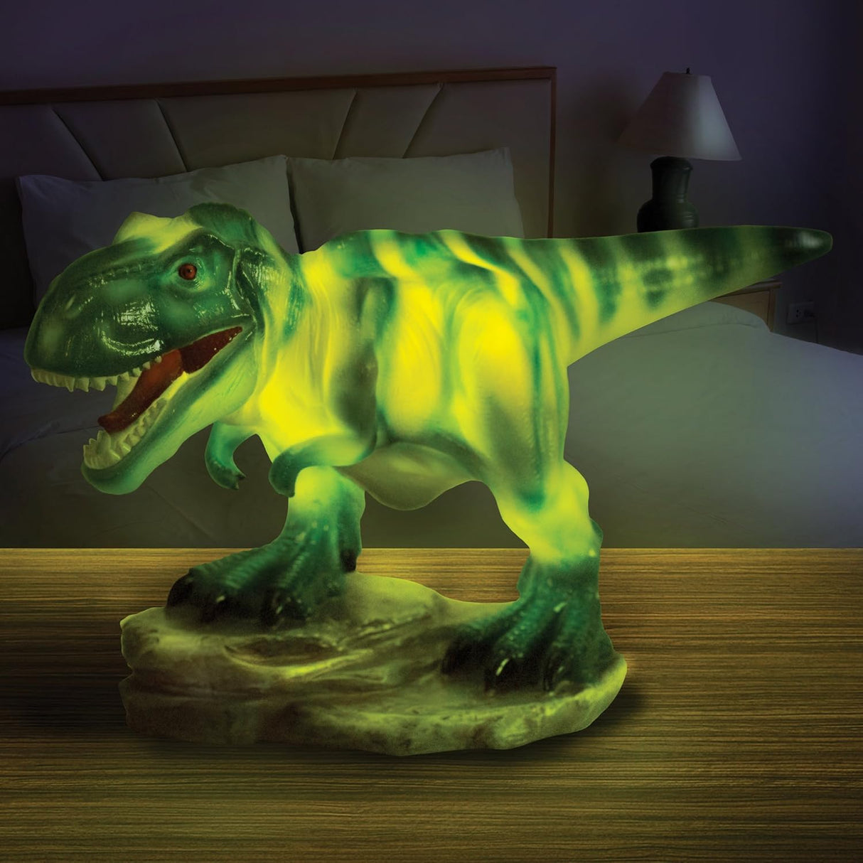 Glowing Dinosaur Children's Night Light and Bedroom Decoration - Realistic T-Rex