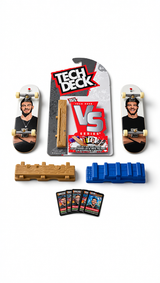 Tech Deck VS Series Fingerboard 2 Pack with Obstacle & Challenge Cards