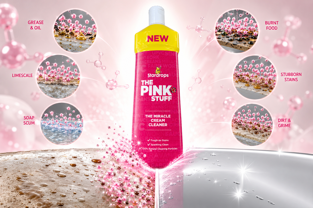 The Pink Stuff Miracle Cream Cleaner | Multi-Purpose Household Cleaner