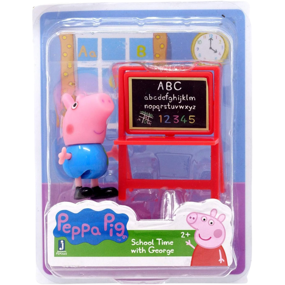 Peppa Pig - School Time with George Character Figure with Chalk Board Accessory