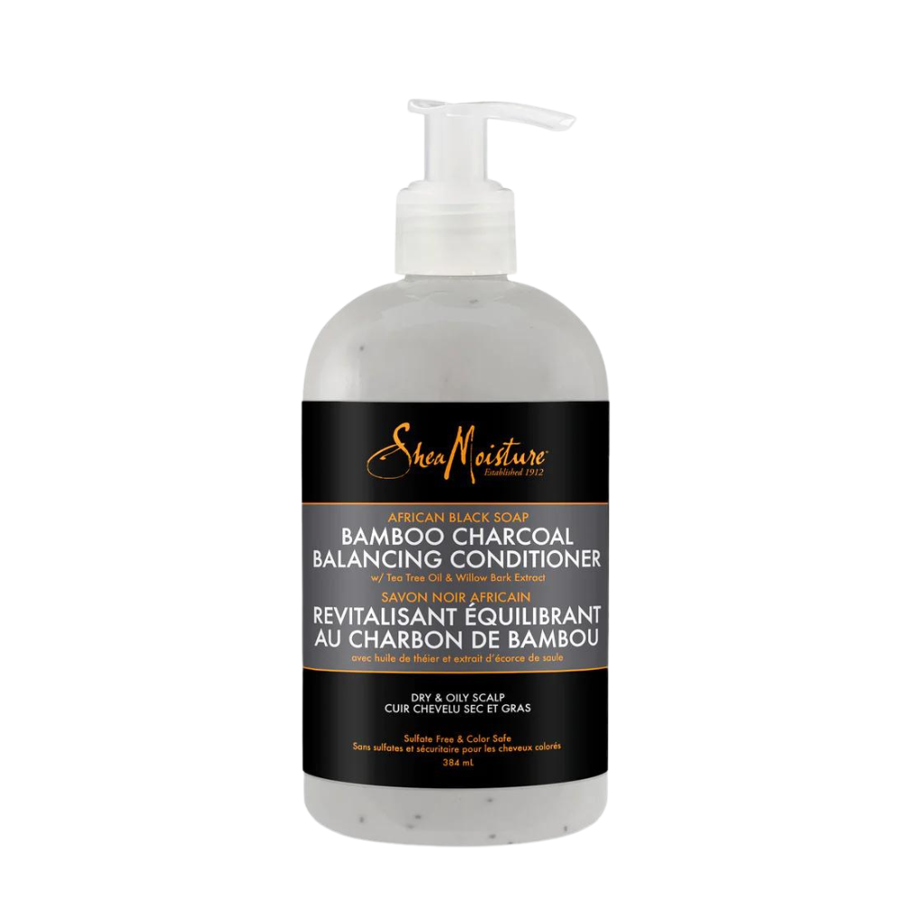 Shea Moisture African Black Soap Bamboo Charcoal Conditioner 384mL